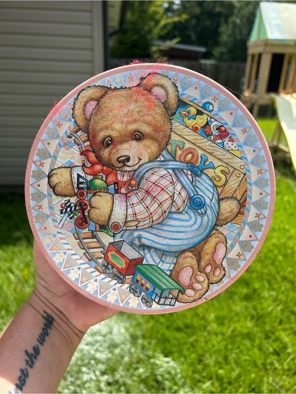 Vintage bear tin